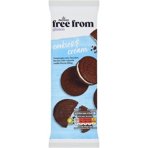 Morrisons Free From Cookies & Cream Cookies (180g) Compare Prices