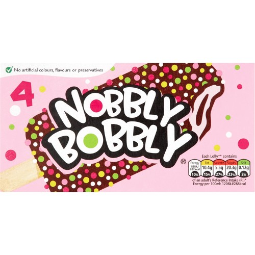 Nobbly Bobbly Strawberry & Chocolate Ice Cream