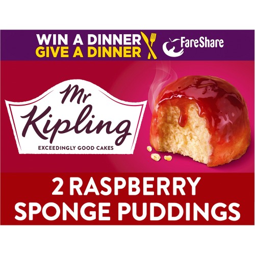 Raspberry Sponge Puddings