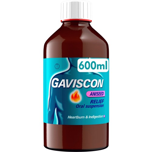 Gaviscon Liquid Heartburn & Indigestion Relief Aniseed Flavour (600ml)