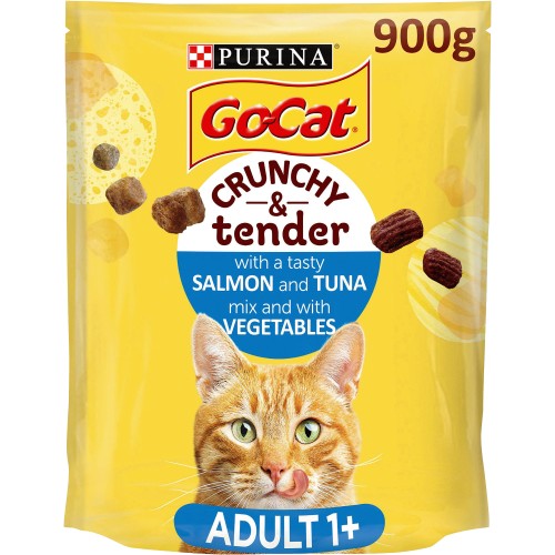 Go-Cat Crunchy & Tender Salmon Tuna & Veg Dry Cat Food