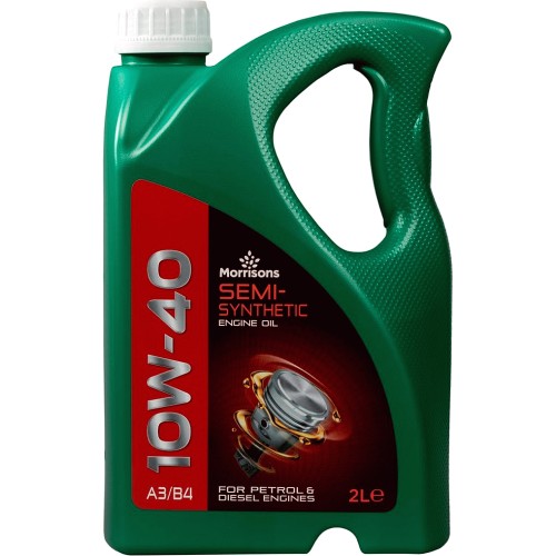 Morrisons 10W-40 A3 B4 Semi Synthetic Oil (2 Litre) - Compare Prices ...