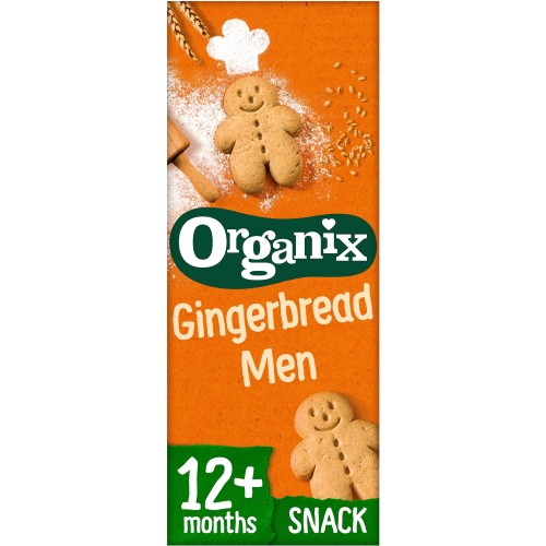Gingerbread Men Organic Toddler Snack Biscuits