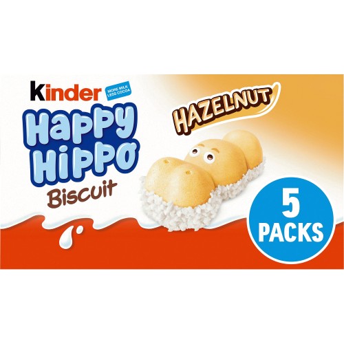 5 Happy Hippo Milk & Hazelnut Biscuits