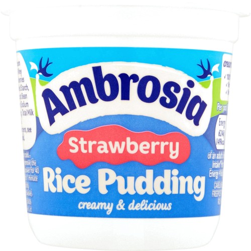 Strawberry Rice Pudding Pot