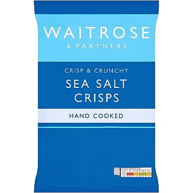 Waitrose Sea Salt Hand Cooked Crisps
