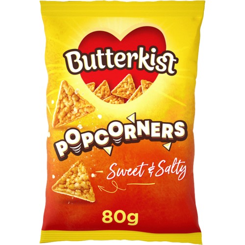 Butterkist Popcorners Sweet & Salty Sharing Popcorn Crisps (80g