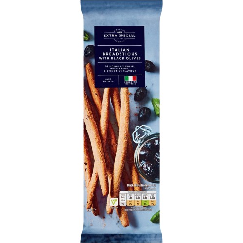 ASDA Extra Special Italian Black Olive Breadsticks (130g) Compare