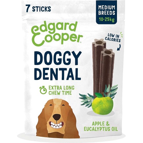 Apple & Eucalyptus Medium Dog Dental Sticks