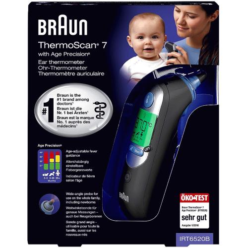 Braun Thermoscan 7Series Thermometer Ear Black - Boots