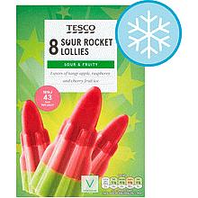 Tesco Sour Rocket Lollies