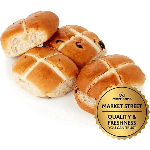 Market Street Hot Cross Buns (4) Compare Prices & Where To Buy