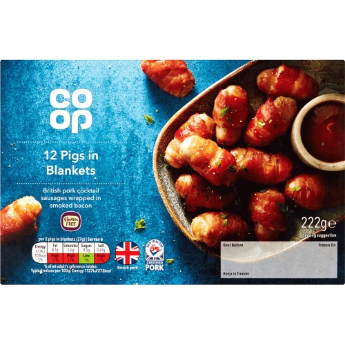 Coop 12 Pigs in Blankets (222g) Compare Prices & Where To Buy Trolley.co.uk