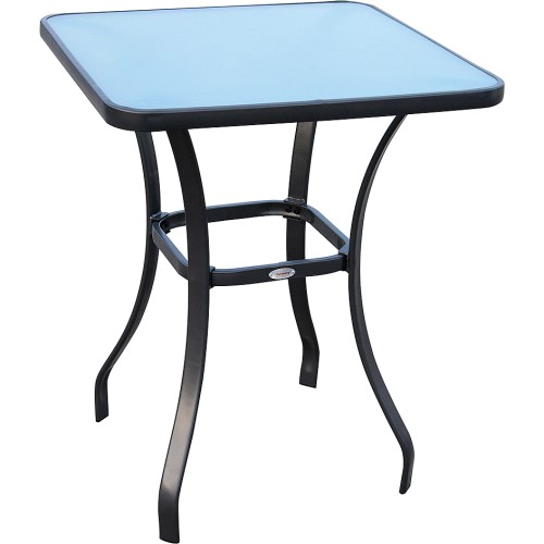 Outsunny Square Glass Bistro Table Compare Prices & Where To Buy Trolley.co.uk