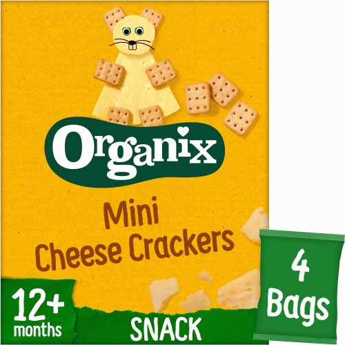 Mini Organic Cheese Crackers Toddler Snack Multipack