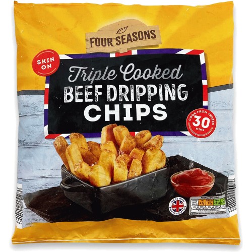 Four Seasons Triple Cooked Beef Dripping Chips (750g) - Compare Prices -  Trolley.co.uk