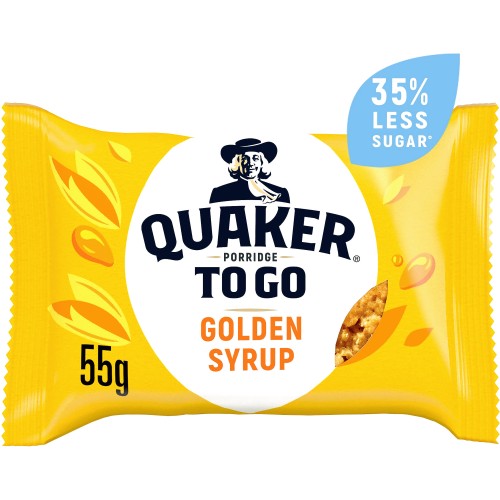Quaker Porridge To Go Golden Syrup Breakfast Bar