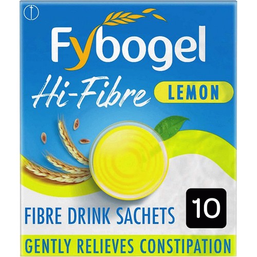 Hi-Fibre Lemon 10 Sachets For Constipation