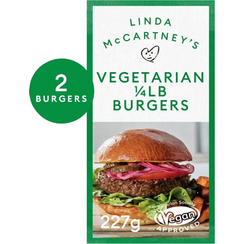 Linda Mccartney 2 Vegetarian Quarter Pounder Burgers