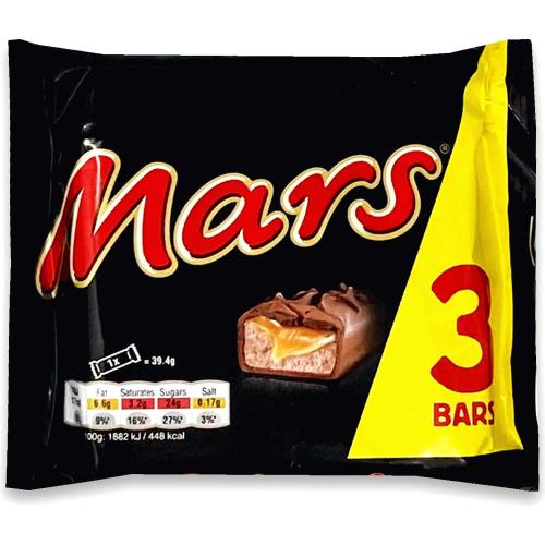 Mars Chocolate Bars Multipack (3 x 39.4g) Compare Prices & Where To