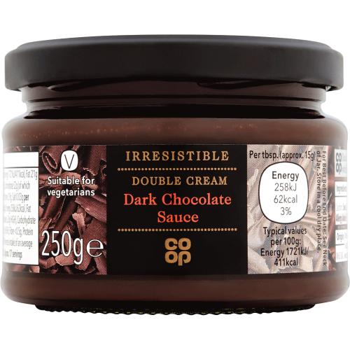 Irresistible Double Cream Dark Chocolate Sauce