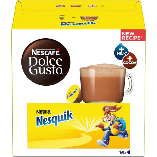 Nescafe Dolce Gusto Nesquik Hot Chocolate Pods 16 Pods Per Box
