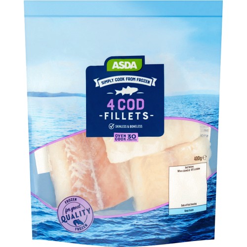 ASDA 4 Cod Fillets (400g) Compare Prices & Where To Buy Trolley.co.uk