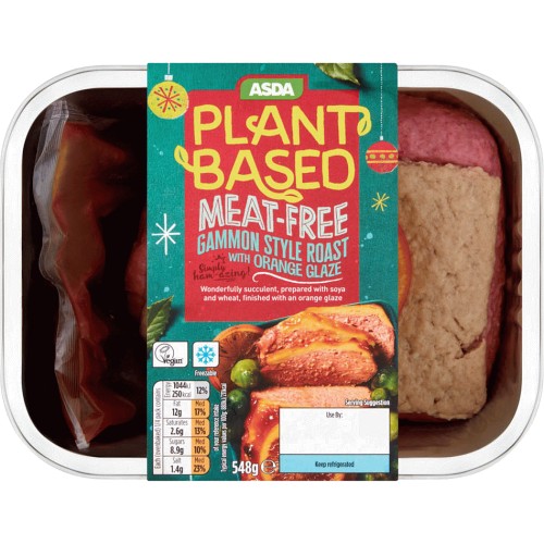 ASDA Plant Based MeatFree Gammon Style Roast with Orange Glaze (548g