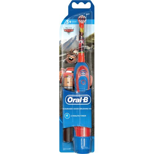 Oral B Power Kids Battery Electric Toothbrush Disney Cars & Princess