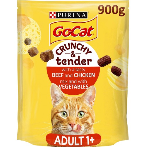 Go-Cat Crunchy & Tender Beef Chicken & Veg Dry Cat Food