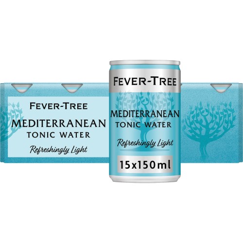 Refreshingly Light Mediterranean Tonic Water Cans