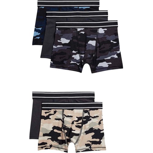 M&S Cotton Stretch Camo Trunks 7-8 Black Mix (5) - Compare Prices ...