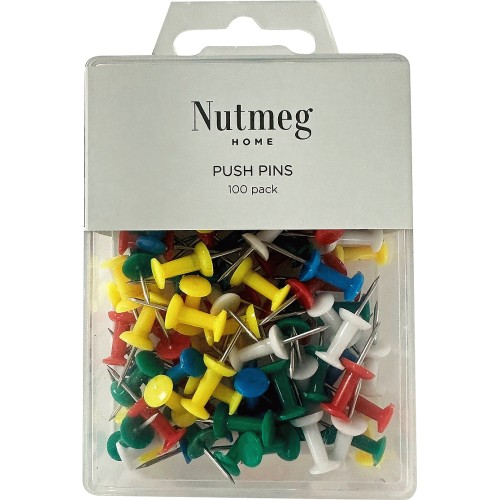 Nutmeg Home Push Pins (100) - Compare Prices & Where To Buy - Trolley.co.uk