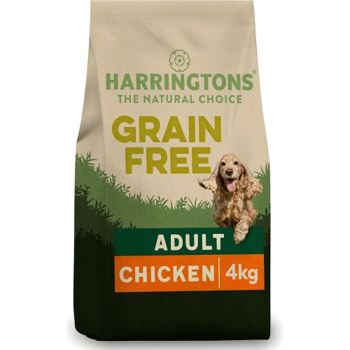 Harringtons Grain Free Dry Adult Dog Food Chicken & Sweet Potato (4kg