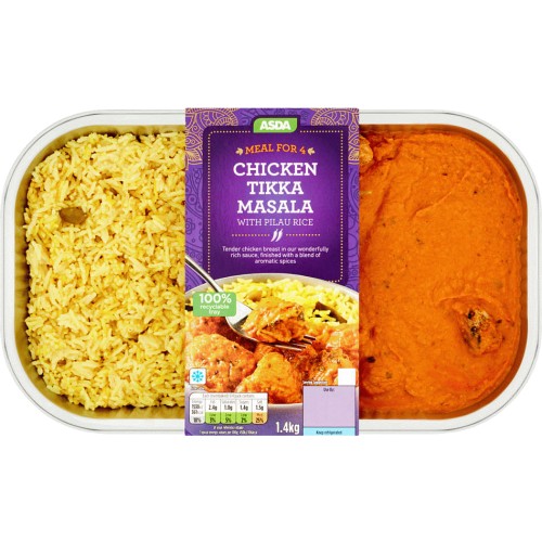 ASDA Chicken Tikka Masala with Pilau Rice (1.4kg) Compare Prices & Where To Buy Trolley.co.uk
