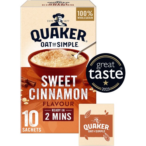 Quaker Oat So Simple Sweet Cinnamon Porridge (10 x 33g)