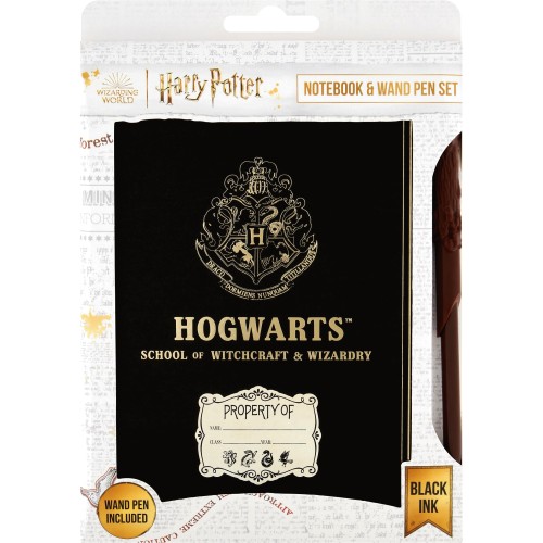 Harry Potter Official Wand & Broom Pen And Pencil Set Stationary Hogwarts