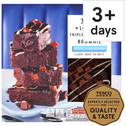 Tesco Loaded Triple Chocolate Brownie (380g) - Compare Prices