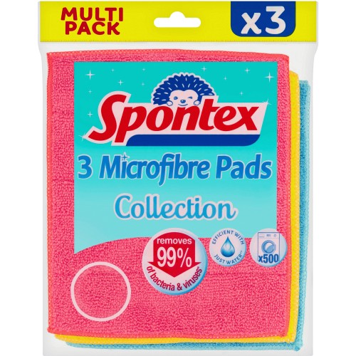 Spontex Microfibre Cloths Value Pack 8 per pack