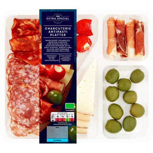 ASDA Extra Special Charcuterie Antipasti Platter (273g) - Compare