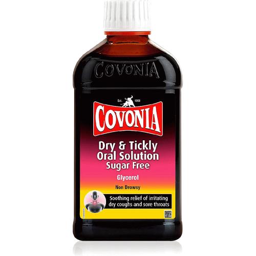 Covonia Dry & Tickly Cough Sugar Free Oral Solution soothing relief or