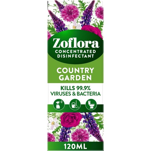 Zoflora Concentrated Multipurpose Disinfectant Country Garden (120ml