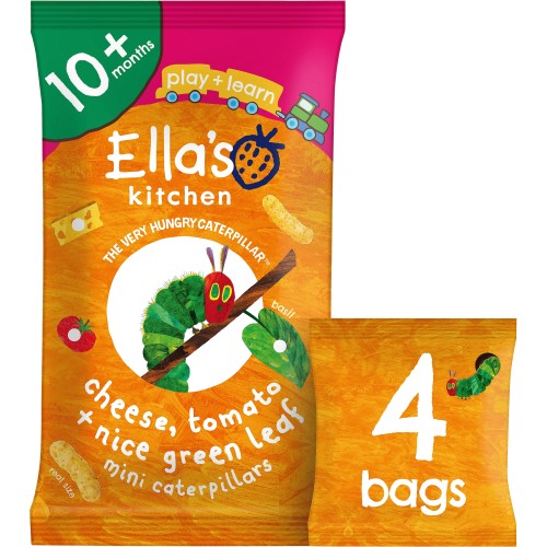 Ella's Kitchen Parsnip & Carrot Organic Mini Puffs 10 mths+ Multipack (4 x 8g) Compare Prices