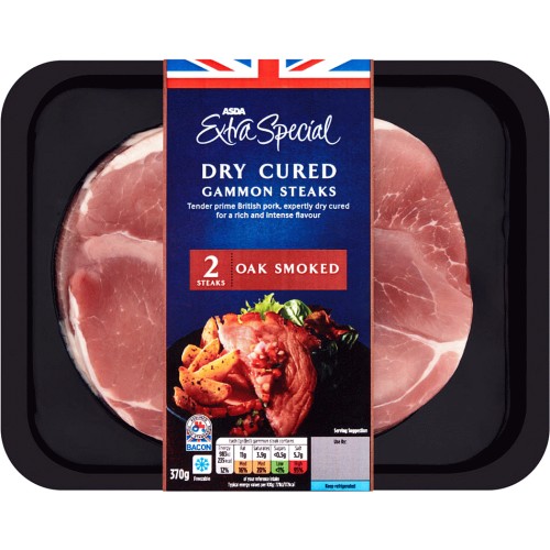 ASDA Extra Special Sweet Dry Cured Oak Smoked British Back Bacon (300g) Compare Prices & Where