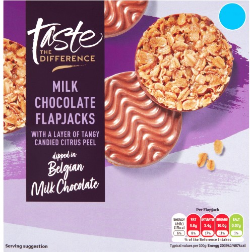 Sainsbury's Milk Chocolate Flapjacks Taste the Difference (140g