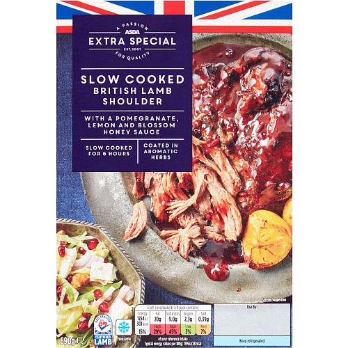 ASDA Extra Special Slow Cooked British Lamb Shoulder (690g) Compare
