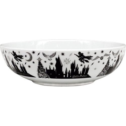 George Home Harry Potter Grey White Christmas Pasta Bowl