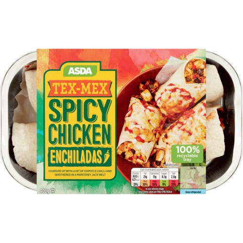 ASDA TexMex Spicy Chicken Enchiladas (400g) Compare Prices & Where