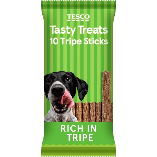 Tesco 10 Tripe Sticks Dog Treats