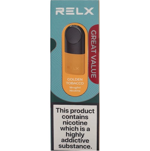 Relx Pod Golden Tobacco (18mg) - Compare Prices & Where To Buy - Trolley.co. uk